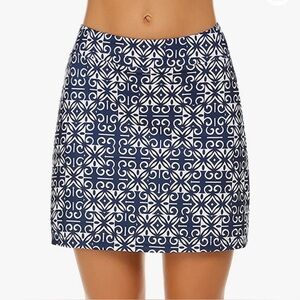 Ekouaer Geometric Print Tennis Skort Size L
